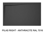 Bac douche italienne design, avec évacuation d'eau en angle, Largeur 110 à 200 x l. 70 à 90 cm, anti glissant, fabrication sur mesure, LIVRAISON OFFERT